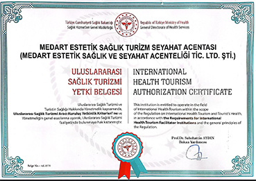 International Health Tourism Authorization Certificate
