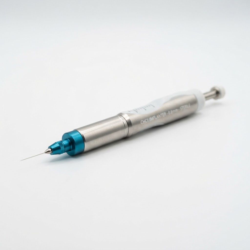 Sapphire hair transplant implanter pen